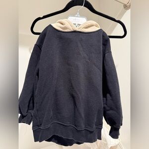 Zara BLOCK COLOR HOODED SWEATSHIRT